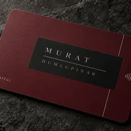 Bordo Plaka kart tasarımı