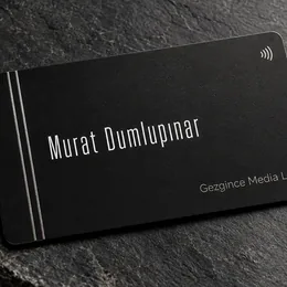 Gümüş Çift kart tasarımı